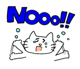 The cat liven up your LINE talk sticker #1798522
