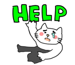 The cat liven up your LINE talk sticker #1798528