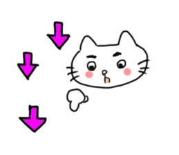 The cat liven up your LINE talk sticker #1798537