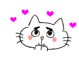 The cat liven up your LINE talk sticker #1798543