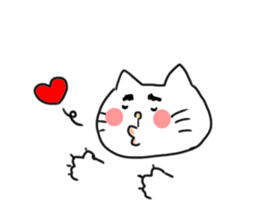 The cat liven up your LINE talk sticker #1798544