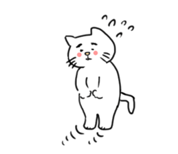 The cat liven up your LINE talk sticker #1798546