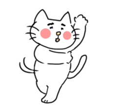 The cat liven up your LINE talk sticker #1798551