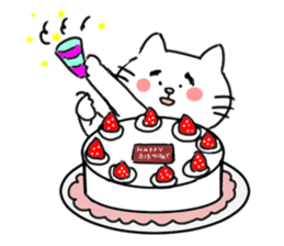 The cat liven up your LINE talk sticker #1798557
