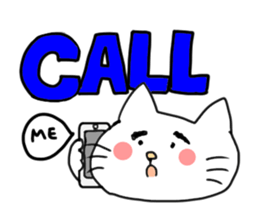 The cat liven up your LINE talk sticker #1798559