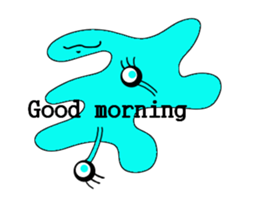 Cute colorful amoeba sticker #1798641