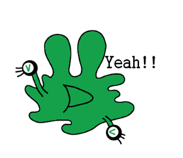 Cute colorful amoeba sticker #1798649