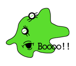 Cute colorful amoeba sticker #1798650