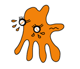 Cute colorful amoeba sticker #1798653