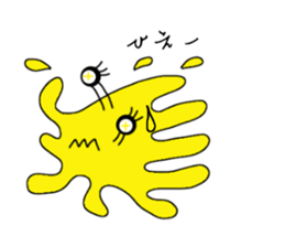 Cute colorful amoeba sticker #1798662