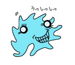 Cute colorful amoeba sticker #1798667