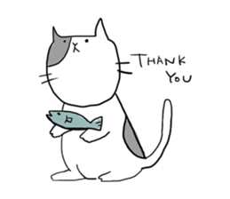 The chubby cat and his friends sticker #1799073