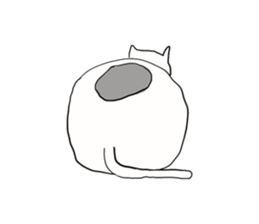 The chubby cat and his friends sticker #1799077