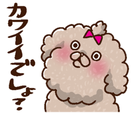 Mokopooh The Toy Poodle (scheming) sticker #1799725