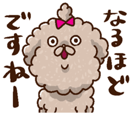 Mokopooh The Toy Poodle (scheming) sticker #1799729
