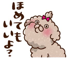 Mokopooh The Toy Poodle (scheming) sticker #1799736