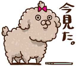 Mokopooh The Toy Poodle (scheming) sticker #1799738