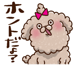 Mokopooh The Toy Poodle (scheming) sticker #1799749