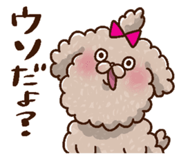 Mokopooh The Toy Poodle (scheming) sticker #1799750