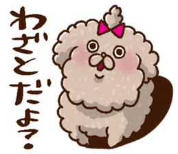 Mokopooh The Toy Poodle (scheming) sticker #1799751
