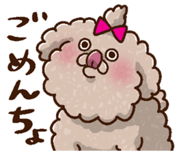 Mokopooh The Toy Poodle (scheming) sticker #1799756