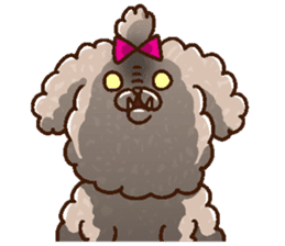 Mokopooh The Toy Poodle (scheming) sticker #1799759