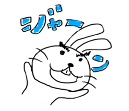 Bear and Bunny 2 (Mah and Uh) sticker #1800488