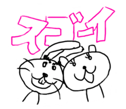 Bear and Bunny 2 (Mah and Uh) sticker #1800497