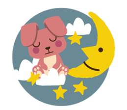 A little pink rabbit-Pinky-Daisy sticker #1800722