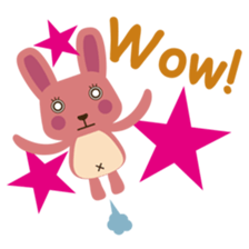 A little pink rabbit-Pinky-Daisy sticker #1800726