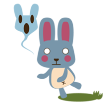 A little pink rabbit-Pinky-Daisy sticker #1800730