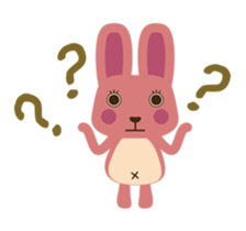 A little pink rabbit-Pinky-Daisy sticker #1800733