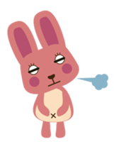 A little pink rabbit-Pinky-Daisy sticker #1800734