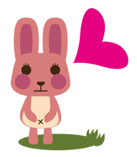 A little pink rabbit-Pinky-Daisy sticker #1800739
