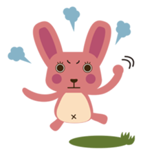 A little pink rabbit-Pinky-Daisy sticker #1800742