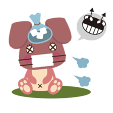 A little pink rabbit-Pinky-Daisy sticker #1800750