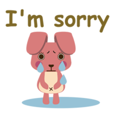 A little pink rabbit-Pinky-Daisy sticker #1800757