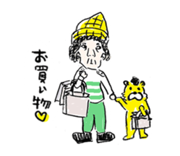 OLD MAN with villagers sticker #1801482