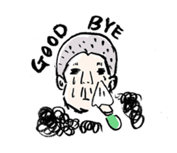 OLD MAN with villagers sticker #1801488