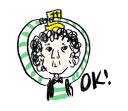 OLD MAN with villagers sticker #1801490