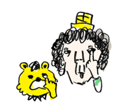 OLD MAN with villagers sticker #1801494