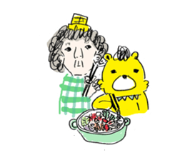 OLD MAN with villagers sticker #1801504