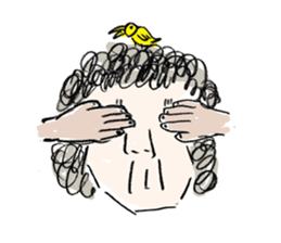 OLD MAN with villagers sticker #1801507