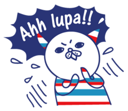 Border cat and Dotted bear Indonesian sticker #1801807