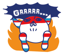 Border cat and Dotted bear Indonesian sticker #1801808