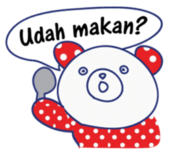 Border cat and Dotted bear Indonesian sticker #1801809
