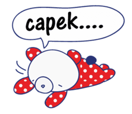 Border cat and Dotted bear Indonesian sticker #1801810