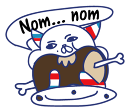 Border cat and Dotted bear Indonesian sticker #1801813