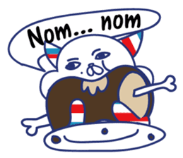 Border cat and Dotted bear Indonesian sticker #1801813