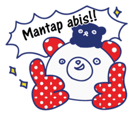 Border cat and Dotted bear Indonesian sticker #1801814